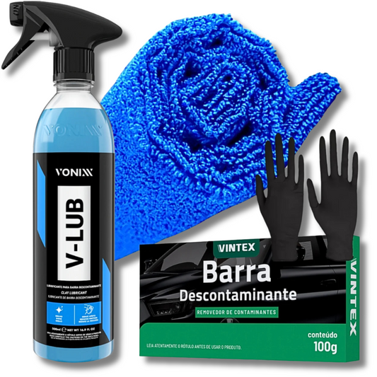 Kit V-Lub 500ml Lubrificante Premium para Barra Descontaminante Vonixx
