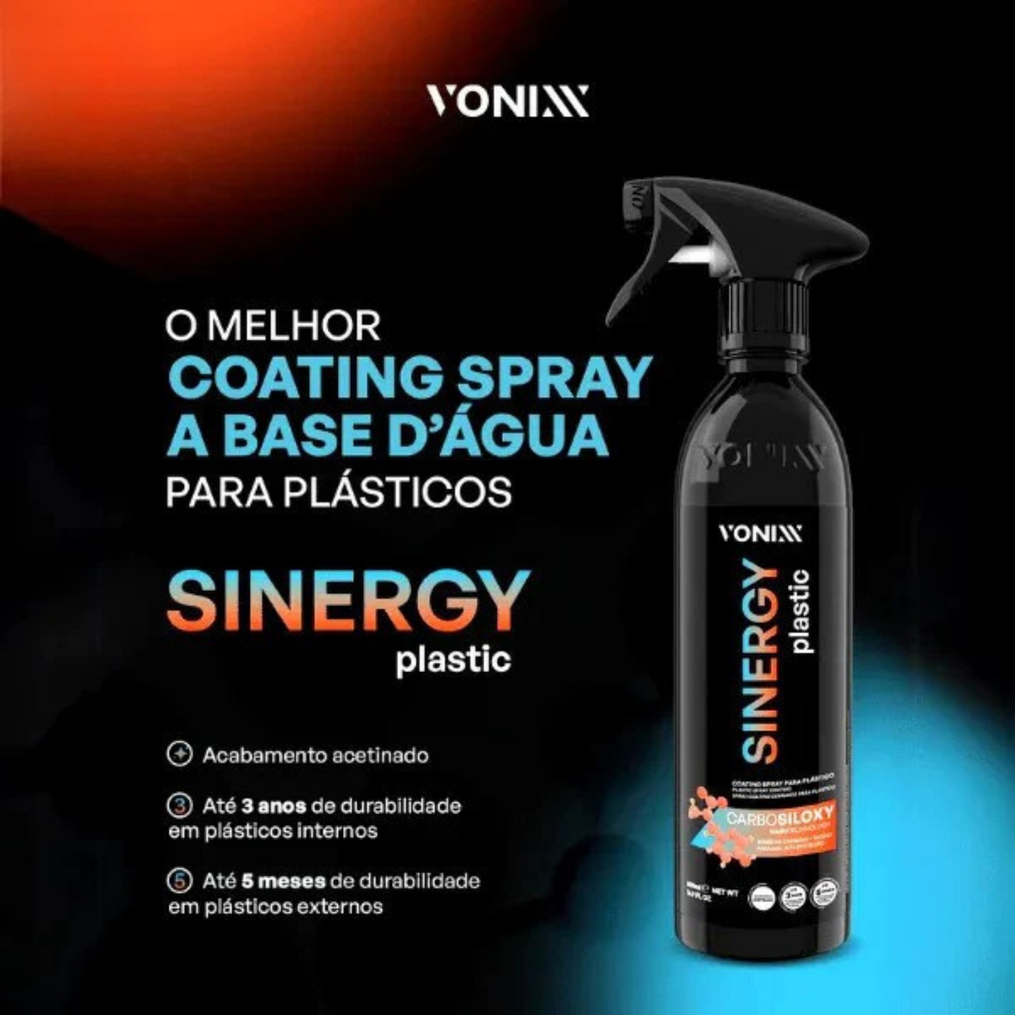 Kit Sinergy Vonixx: Proteção e Brilho para Pintura, Rodas e Plásticos