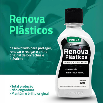 Renova Plásticos Vintex 200g - Brilho e Proteção Premium