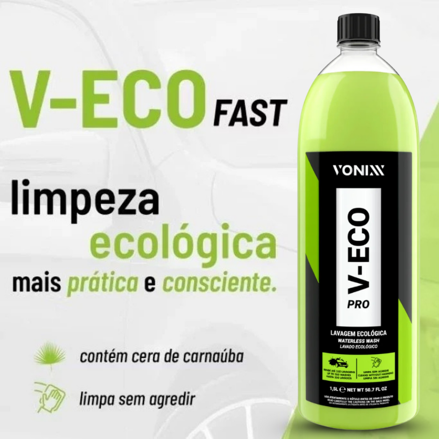 Lava a Seco Concentrado V-Eco Pro 1,5L Vonixx