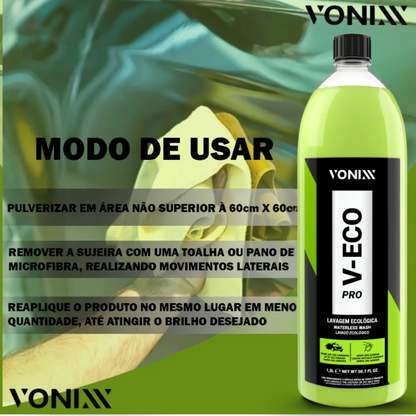Lava a Seco Concentrado V-Eco Pro 1,5L Vonixx