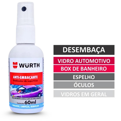 Anti-Embaçante Premium Wurth para Vidros e Espelhos