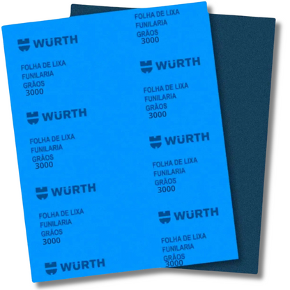 Folha de Lixa D'Água Wurth Grão 3000 - Polimento Superior