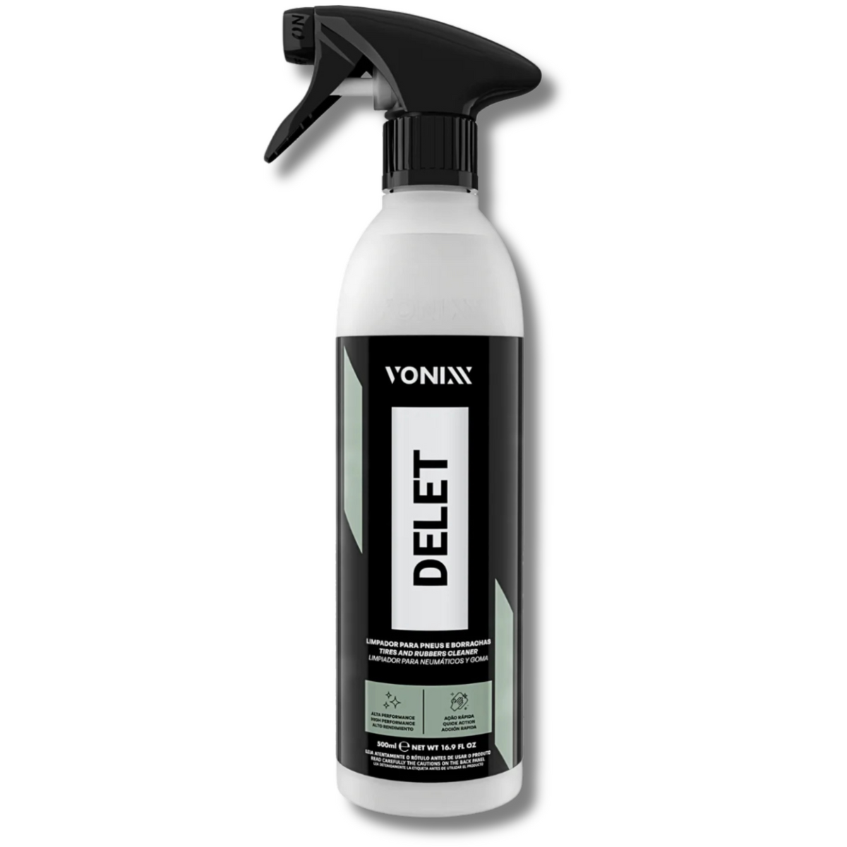 Delet Limpador Premium para Pneus e Borrachas 500ml Vonixx
