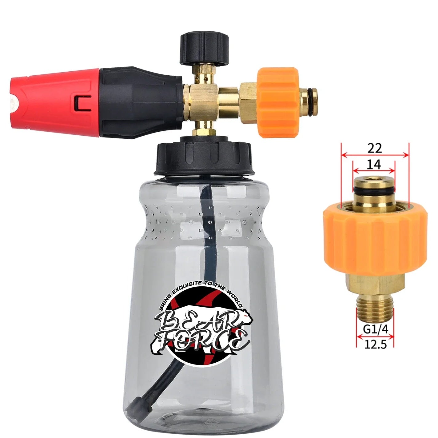 Lança de Espuma de Neve para Lavadoras de Pressão - Brilho e Proteção