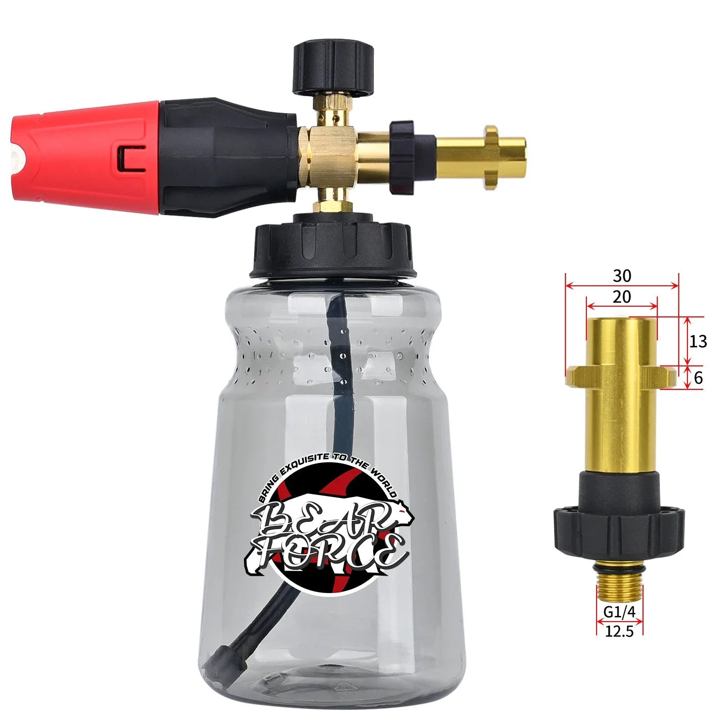 Lança de Espuma de Neve para Lavadoras de Pressão - Brilho e Proteção