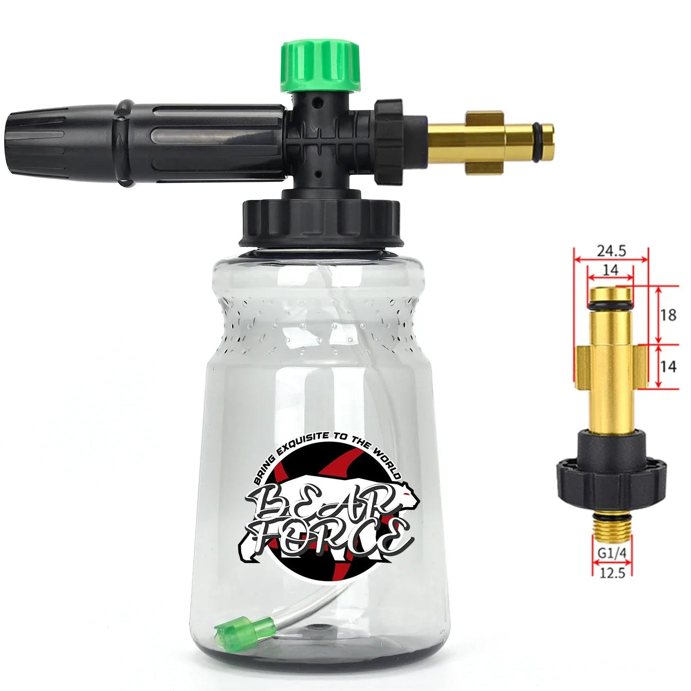 Canhão de Lança Espuma Snow Foam BEAR FORCE para Lavadoras de Alta Pressão