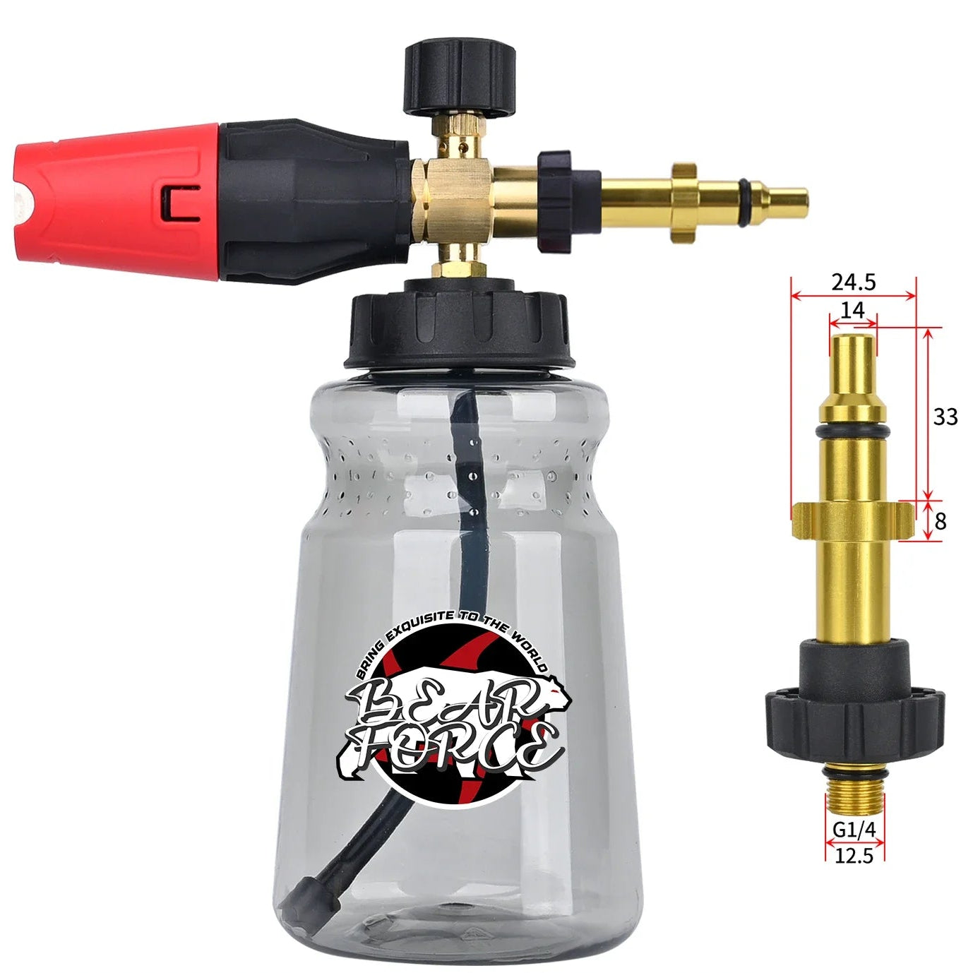 Lança de Espuma de Neve para Lavadoras de Pressão - Brilho e Proteção