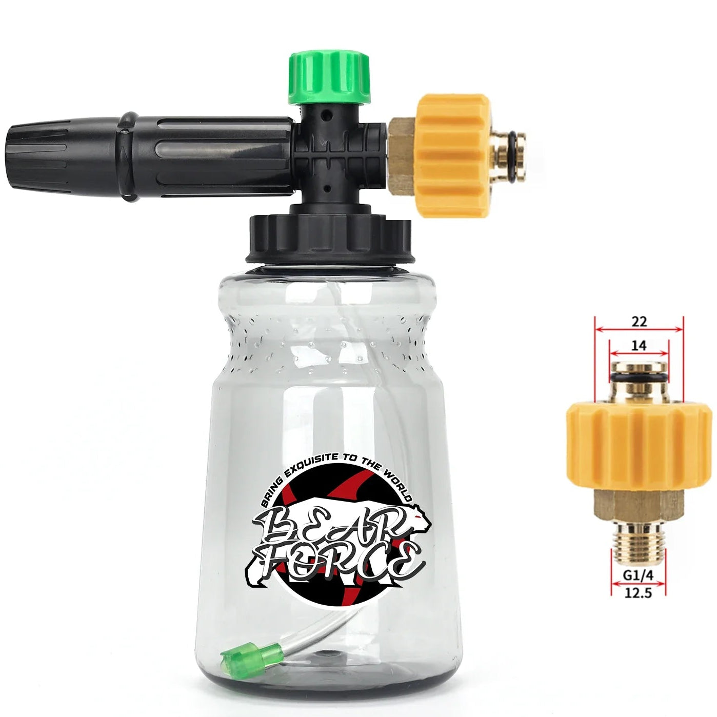 Canhão de Lança Espuma Snow Foam BEAR FORCE para Lavadoras de Alta Pressão