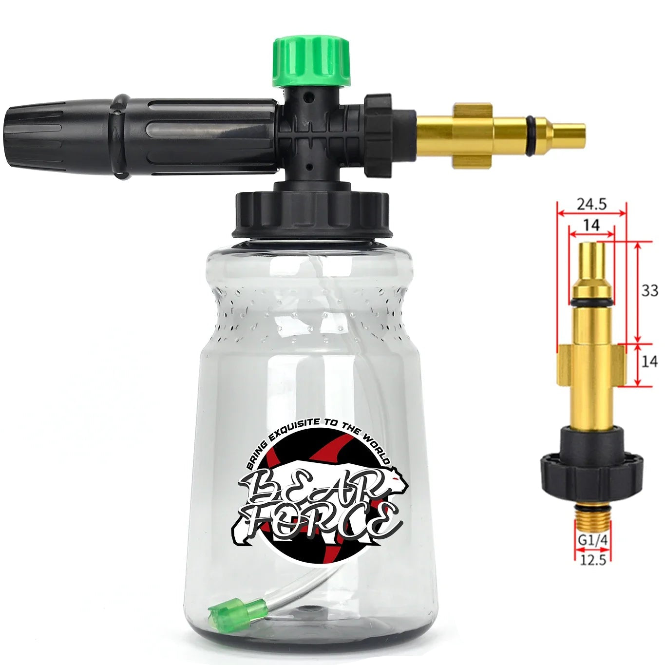 Canhão de Lança Espuma Snow Foam BEAR FORCE para Lavadoras de Alta Pressão