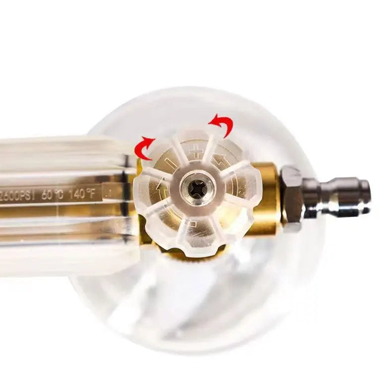 Lança de espuma totalmente transparente 1L para lavadoras de alta pressão com kits de adaptador 1/4QC para lavagem de carro Karcher/Nilfisk/Lavor/Bosch/B&D