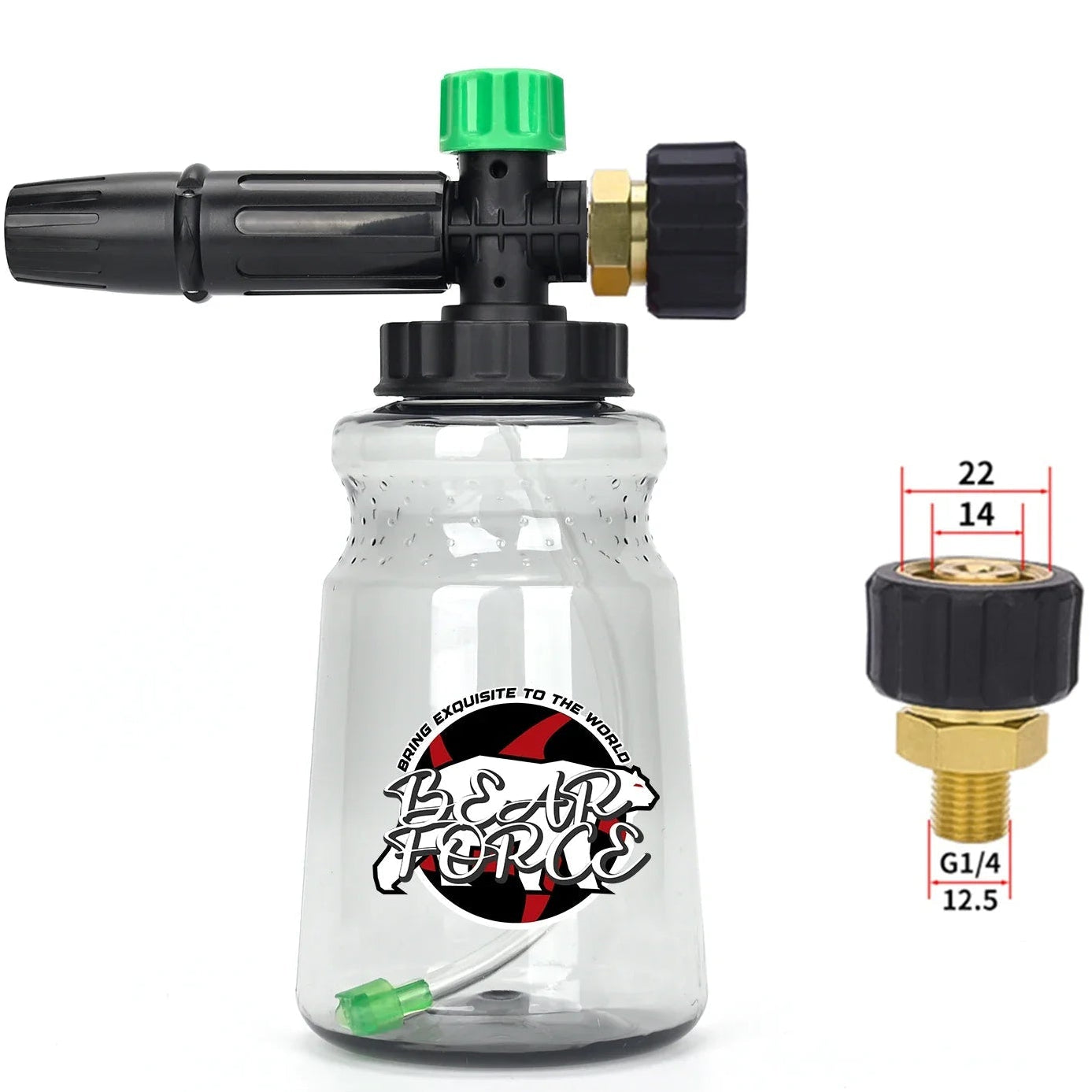 Canhão de Lança Espuma Snow Foam BEAR FORCE para Lavadoras de Alta Pressão