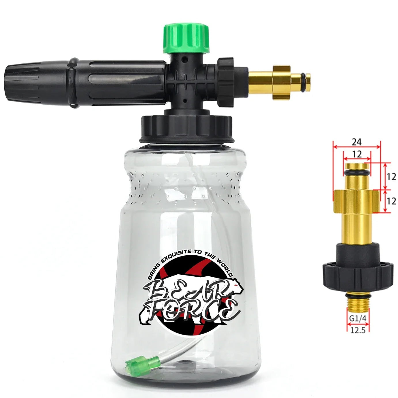 Canhão de Lança Espuma Snow Foam BEAR FORCE para Lavadoras de Alta Pressão