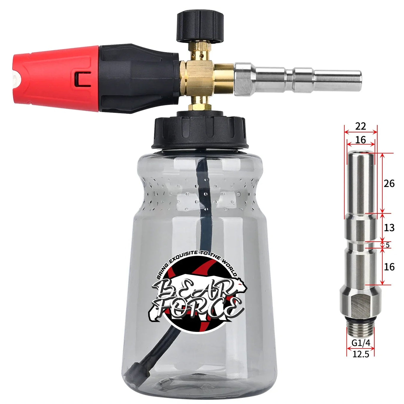 Lança de Espuma de Neve para Lavadoras de Pressão - Brilho e Proteção