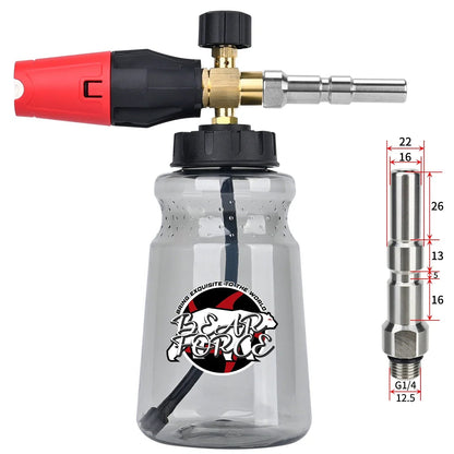 Lança de Espuma de Neve para Lavadoras de Pressão - Brilho e Proteção