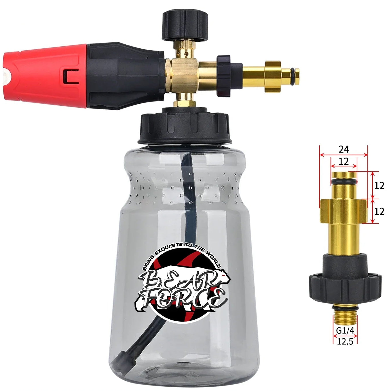 Lança de Espuma de Neve para Lavadoras de Pressão - Brilho e Proteção