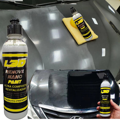 Kit Estética Automotiva Completo Nano Vonixx 300ml – Limpeza, Proteção e Brilho Profissional para Carros