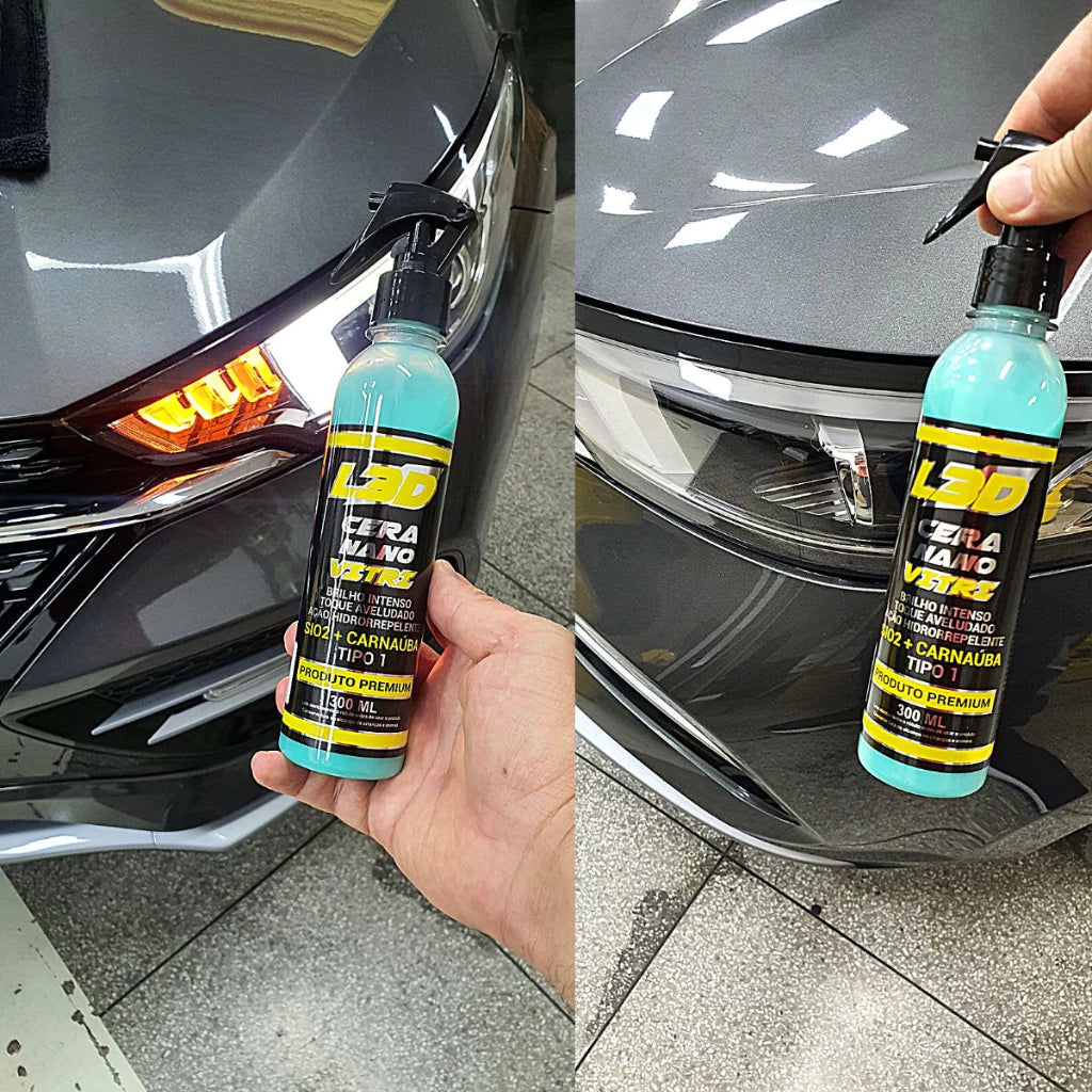 Kit Estética Automotiva Completo Nano Vonixx 300ml – Limpeza, Proteção e Brilho Profissional para Carros