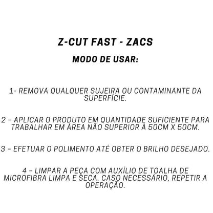 Polidor Automotivo Zacs Z Cut Fast 1L - Corte e Brilho Impecáveis