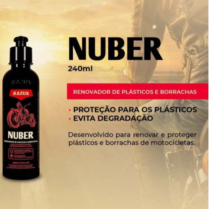 Revitalizador Premium de Plásticos para Motos - Nuber Razux 240ml