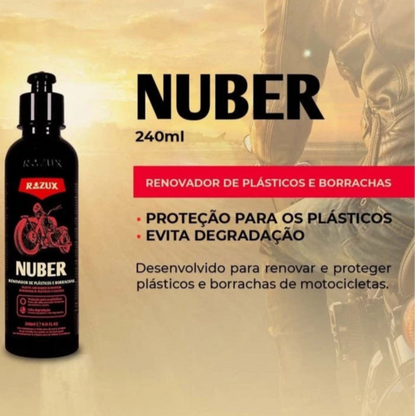 Revitalizador Premium de Plásticos para Motos - Nuber Razux 240ml
