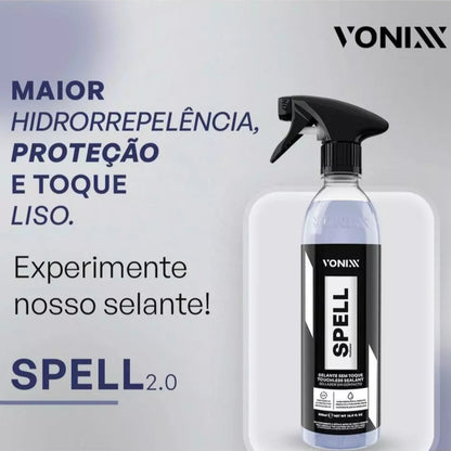 Spell Glass Coating: Brilho e Proteção UV Selante Automotivo Instantâneos 500ml