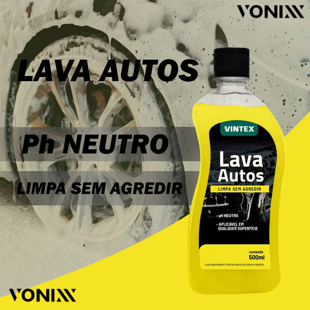 Shampoo Automotivo Premium 500ml - Limpeza e Proteção Vintex