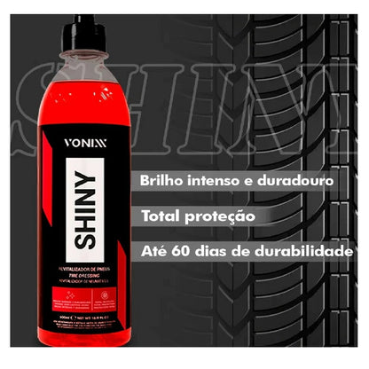 Pneu Pretinho Shiny Vonixx Brilho Molhado 500ml