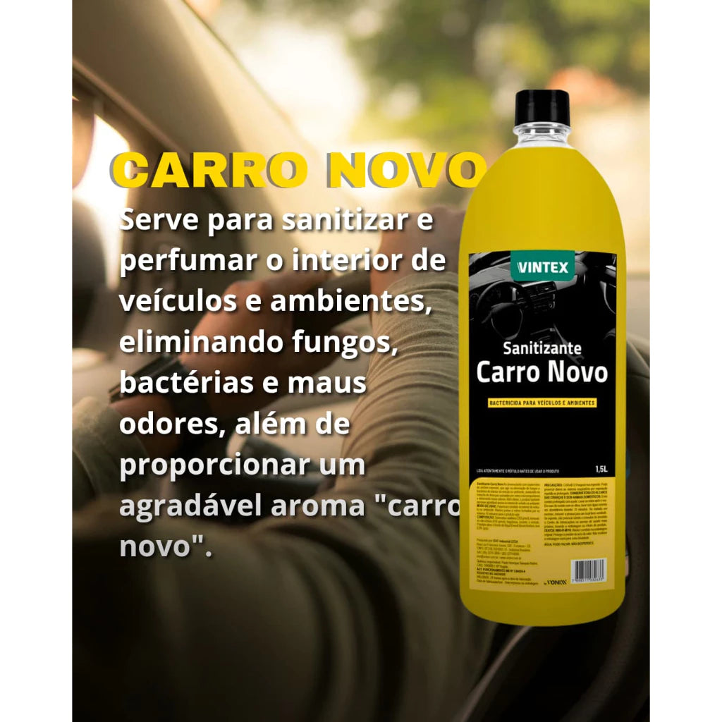 Aromatizante Sanitizante Carro Novo 1,5L Vintex Vonixx