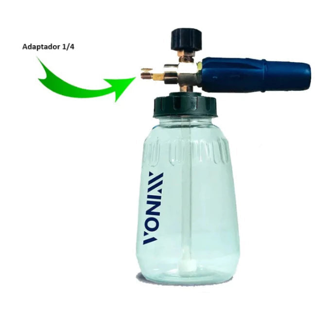 Canhão de Espuma Snow Foam Fast 1L Adaptador 1/4 Vonixx – Limpeza Automotiva