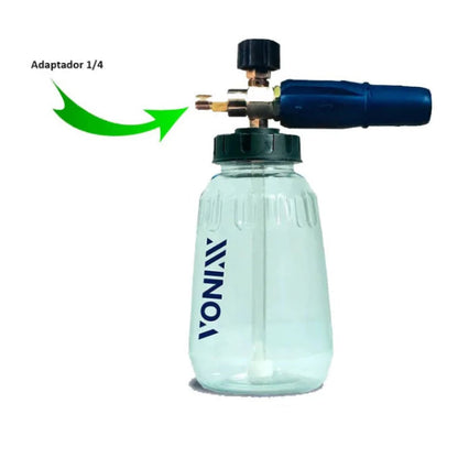 Canhão de Espuma Snow Foam Fast 1L Adaptador 1/4 Vonixx – Limpeza Automotiva