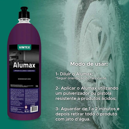 Limpa Alumínio Alumax Roda Baú Caminhão Vintex 1,5l Vonixx