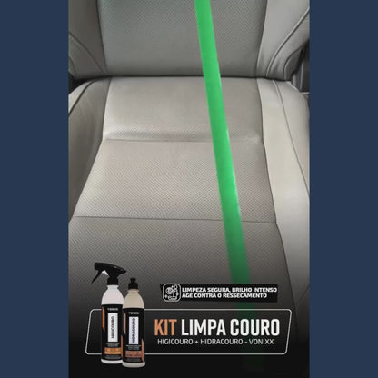 Kit Premium Limpeza e Hidratação de Couro Vonixx