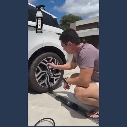 Delet 1,5L + Escova para Pneus Vonixx Limpador de Borrachas e Pneus