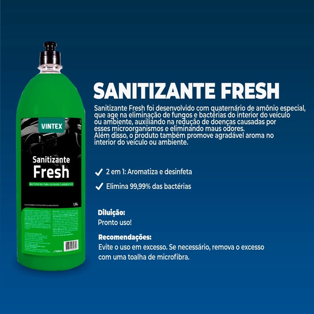 Kit 4 Odorizadores Aromatizantes Vintex - Frescor e Higiene