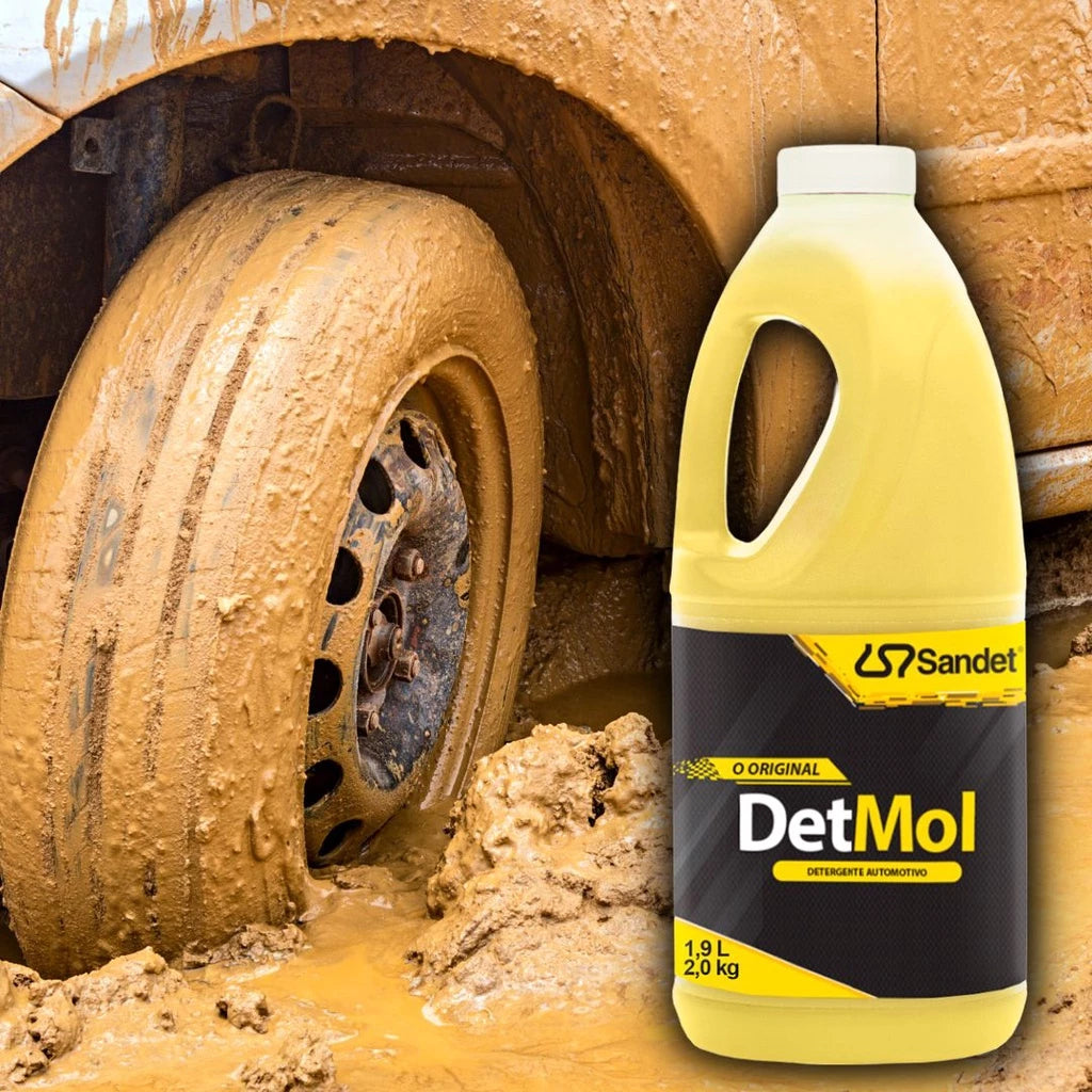 DetMol Shampoo Automotivo Desengraxante 1,9L - Limpeza Pesada