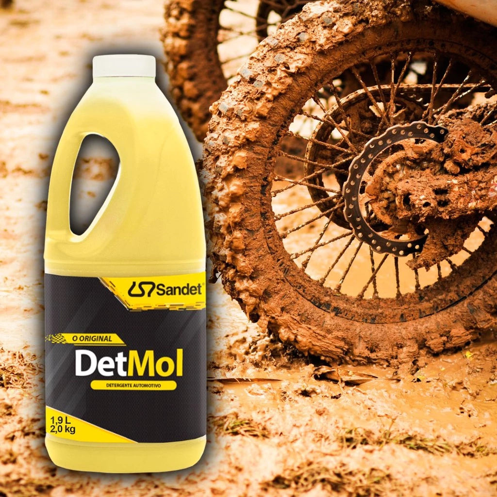 DetMol Shampoo Automotivo Desengraxante 1,9L - Limpeza Pesada