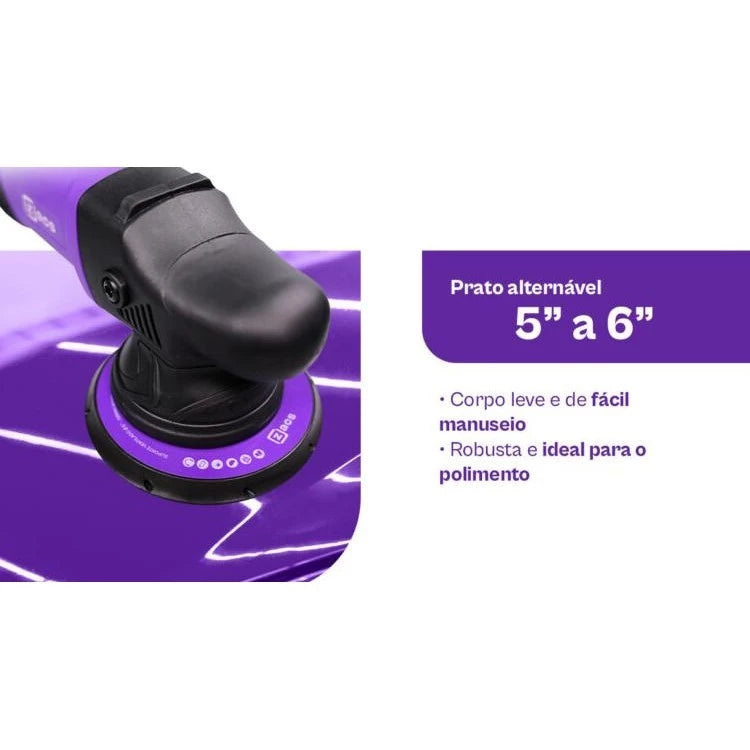 Politriz Roto-Orbital Zacs 5'' 15mm 110v - Eficiência e Praticidade