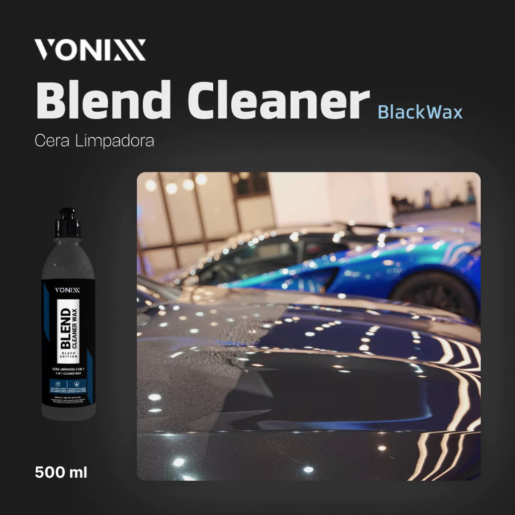 Cera 3 em 1 para Carros Escuros Vonixx Blend Cleaner Black