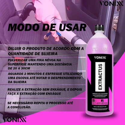 Extractus Limpador Ultra Concentrado 1,5L para Estofados e Carpetes