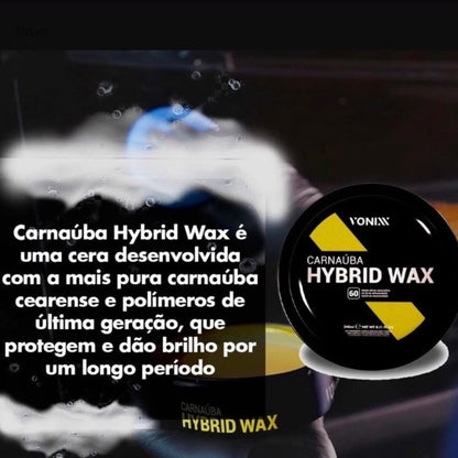 Cera Automotiva Vonixx Hybrid Wax 240ml - Proteção e Brilho Superior