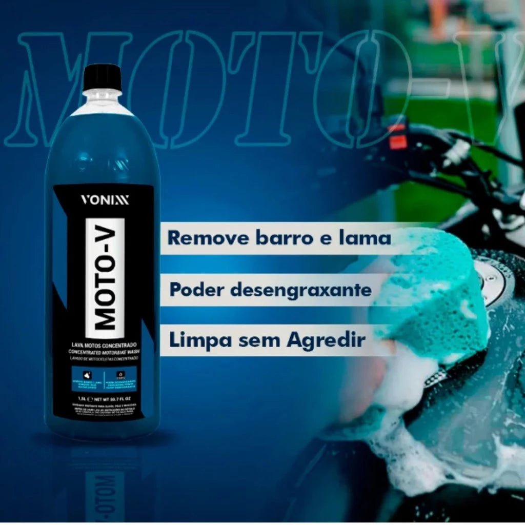 Moto-V Desengraxante Premium 1,5L - Limpeza Eficiente para Motos