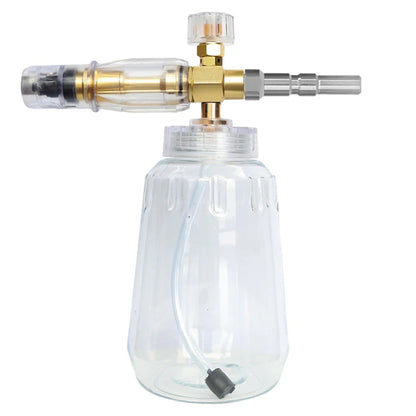 Canhão de Espuma Snow Foam Transparente 1L com Adaptadores para Lavadoras